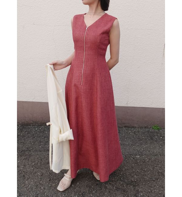 LAGUNAMOON「フロントZIPミックスカラーワンピース」|ワンピース|