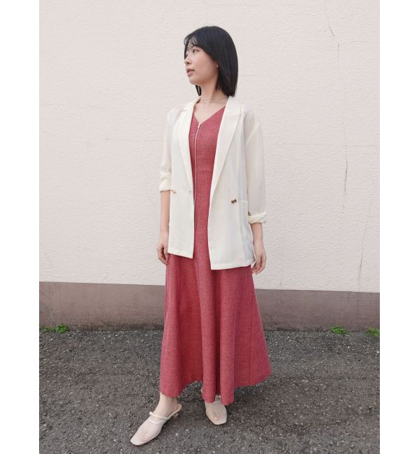 LAGUNAMOON「フロントZIPミックスカラーワンピース」|ワンピース|