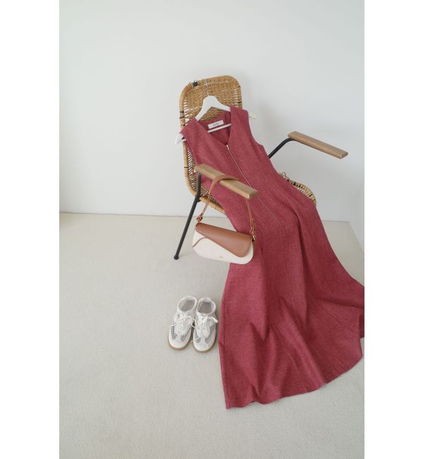 LAGUNAMOON「フロントZIPミックスカラーワンピース」|ワンピース|