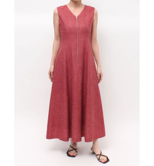 LAGUNAMOON「フロントZIPミックスカラーワンピース」|ワンピース|