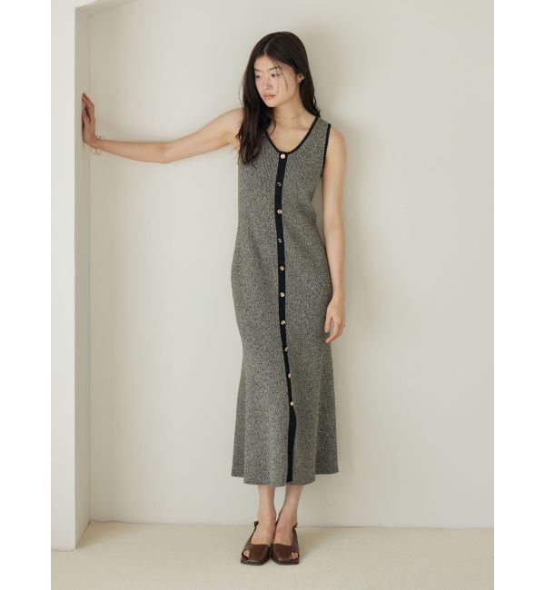 LAGUNAMOON「フロントボタンランジニットワンピース」|ワンピース|