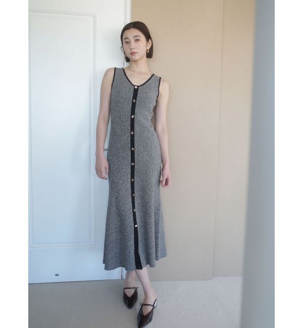 LAGUNAMOON「フロントボタンランジニットワンピース」|ワンピース|