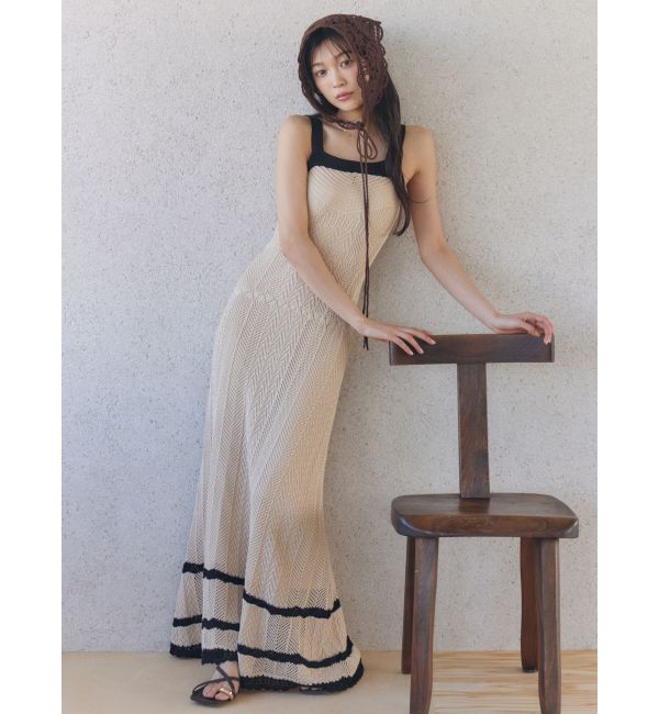 LAGUNAMOON「ノースリレースニットワンピース」|ワンピース|