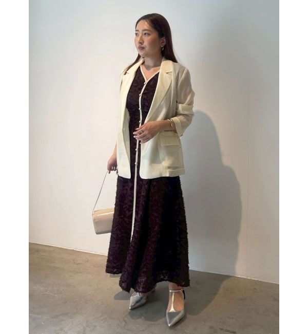 LAGUNAMOON「カットジャガードパイピングワンピース」|ワンピース|