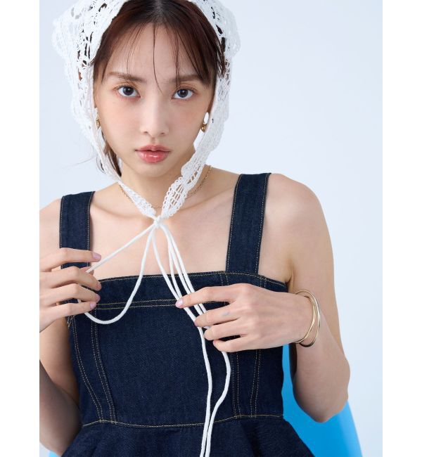 LAGUNAMOON「デニムペプラムキャミソール」|キャミソール|