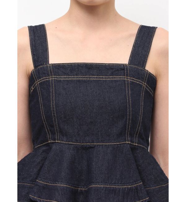 LAGUNAMOON「デニムペプラムキャミソール」|キャミソール|