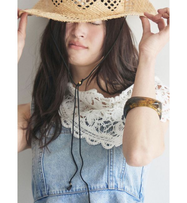 LAGUNAMOON「デニムペプラムキャミソール」|キャミソール|アイスブルー