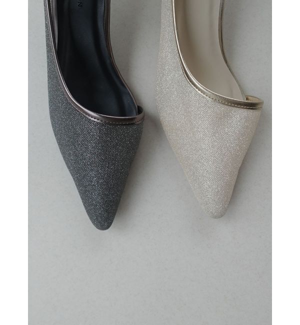 LAGUNAMOON「LADYシアーラメアンクルストラップシューズ」|パンプス|