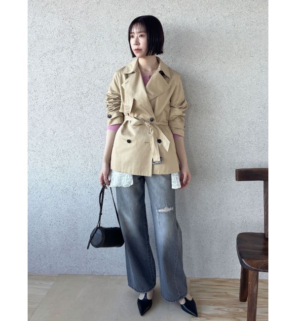 LAGUNAMOON「リップドデニムパンツ」|デニム|