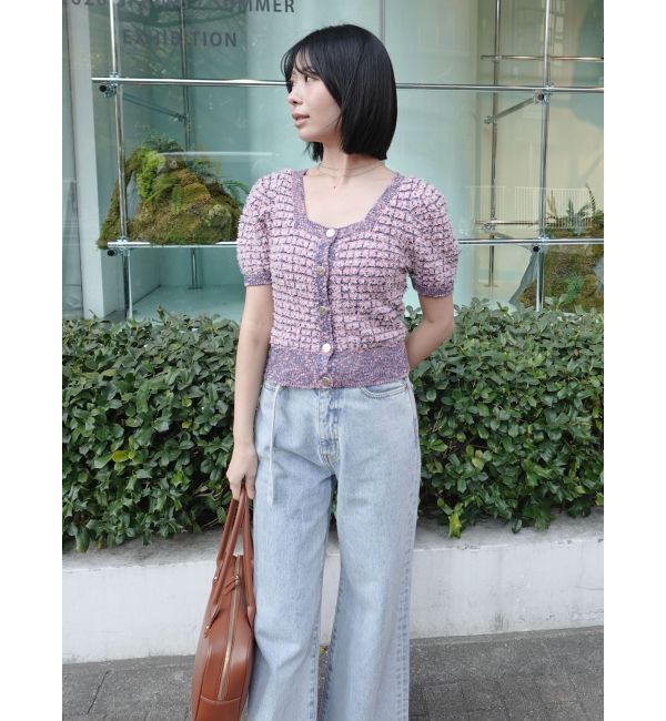 LAGUNAMOON「LMロゴセミワイドデニムパンツ」|デニム|