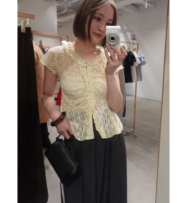 LAGUNAMOON「レースフリルペプラムトップス」|Tシャツ・カットソー|