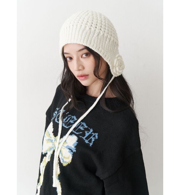 jouetie「クロシェライクフラワーモチーフビーニー」|その他|