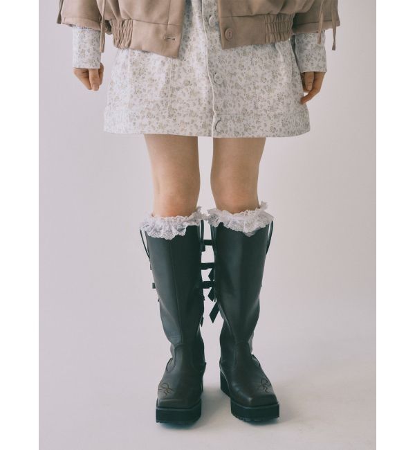 merry jenny「sweet ribbonウェスタンブーツ」|ロングブーツ|