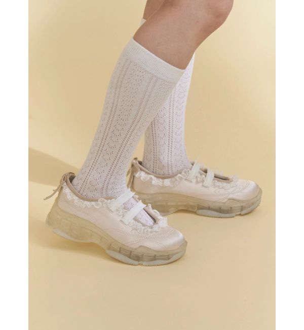 merry jenny「satin frill bandスニーカー」|スニーカー|