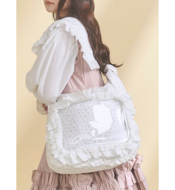 merry jenny「frill frillぬい活バッグ」|ショルダー・メッセンジャー|ピンク