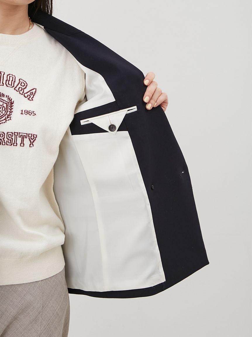 Mila Owen「金釦ダブルブレストブレザー」|テーラードジャケット|