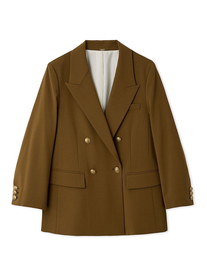 Mila Owen「金釦ダブルブレストブレザー」|テーラードジャケット|