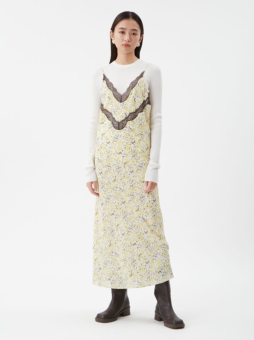 Mila Owen「シアーラメクルーネックリブニット」|ニット・セーター|