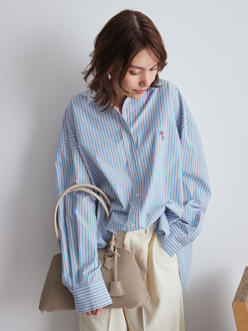 Mila Owen「2WAYカシュクールーオーバーサイズシャツ」|シャツ・ブラウス|