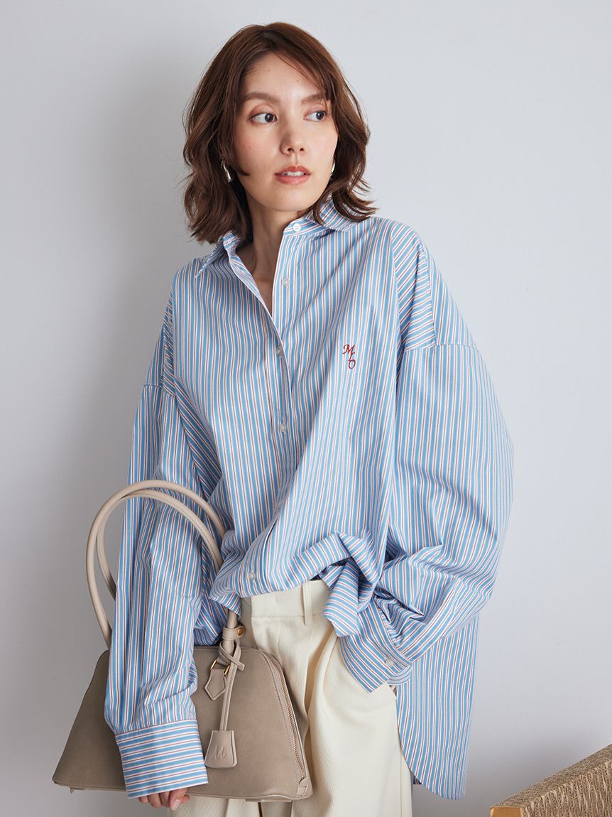 Mila Owen「2WAYカシュクールーオーバーサイズシャツ」|シャツ・ブラウス|