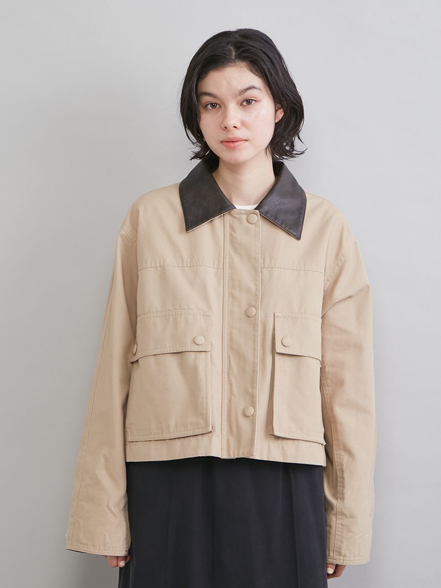 Mila Owen「ショートテントシルエットハンティングジャケット」|ミリタリージャケット|