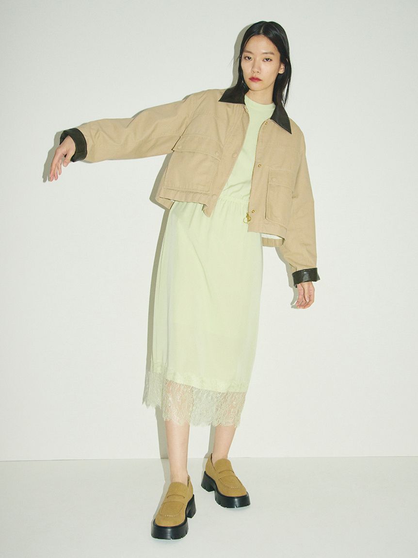 Mila Owen「ショートテントシルエットハンティングジャケット」|ミリタリージャケット|