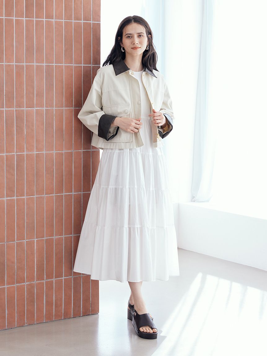 Mila Owen「ショートテントシルエットハンティングジャケット」|ミリタリージャケット|