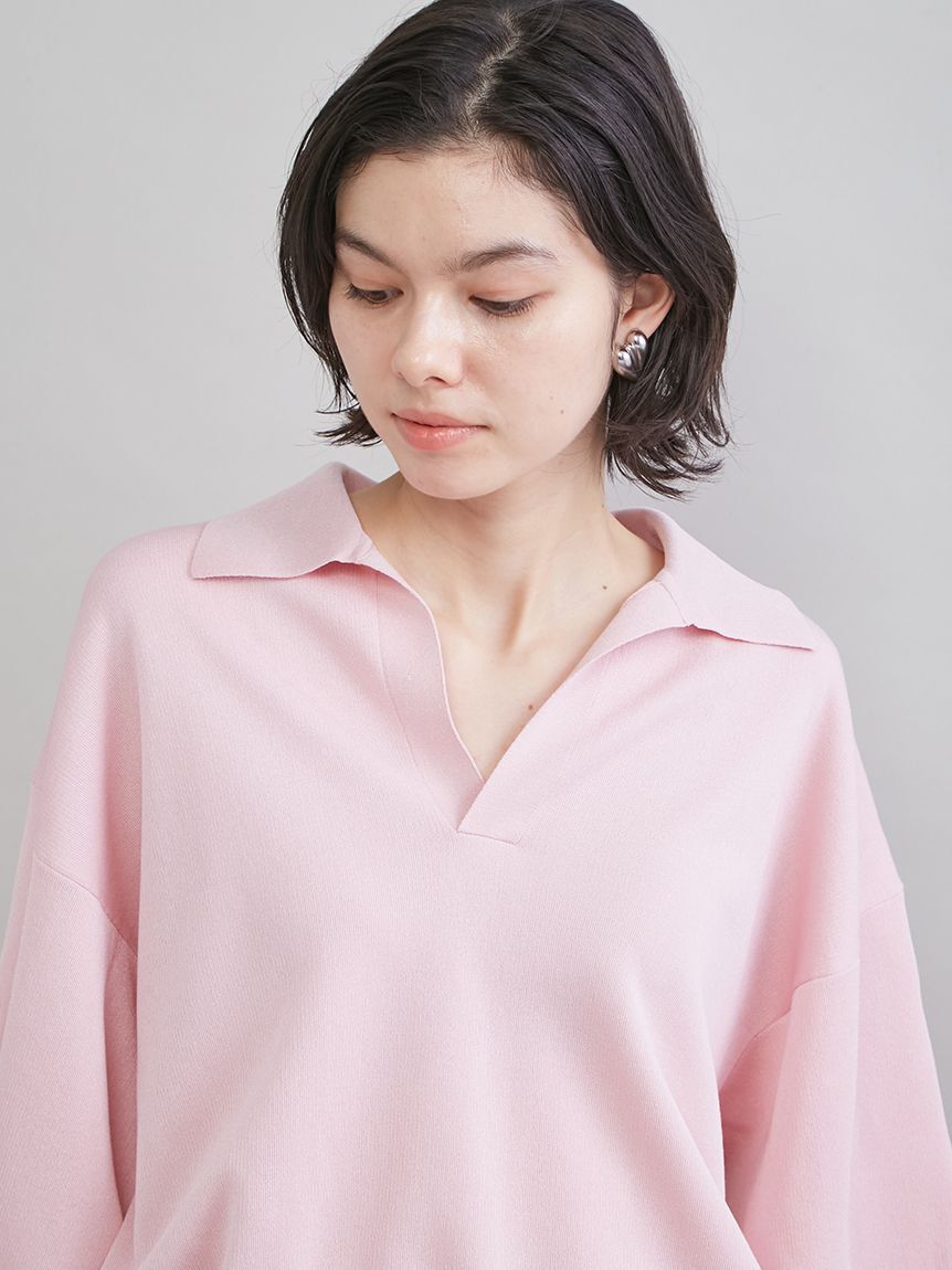 Mila Owen「【WEB限定カラー】シアーポロニット」|ニット・セーター|