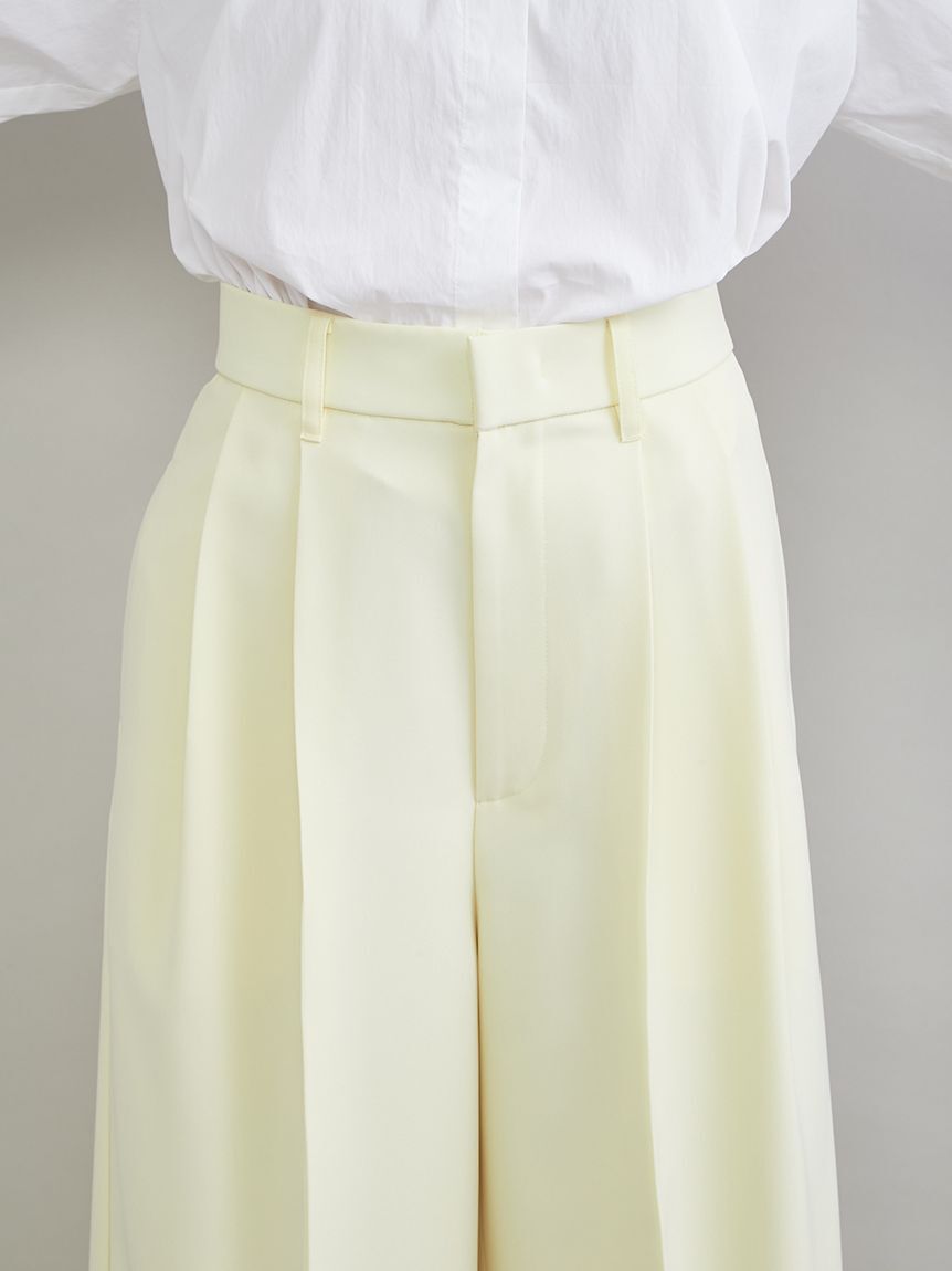 Mila Owen「【井桁弘恵さん監修】２タックワイドパンツ」|チノ|