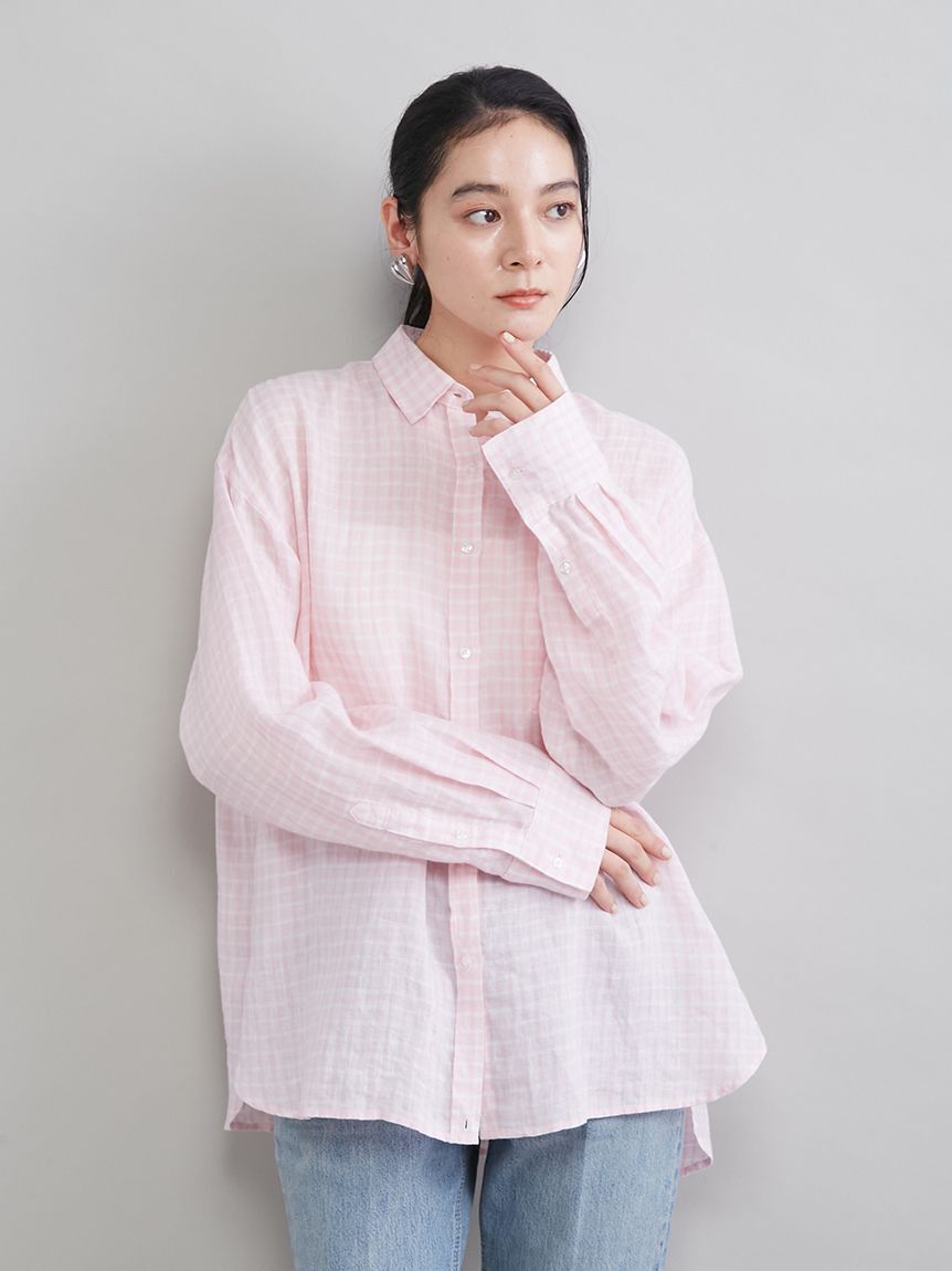 Mila Owen「ポケット付きフレンチリネンシャツ」|シャツ・ブラウス|