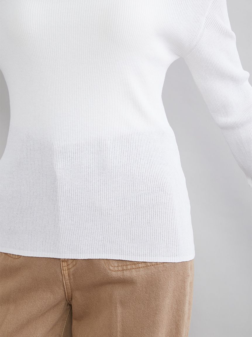 Mila Owen「ハイゲージドレープオフショルニット」|ニット・セーター|