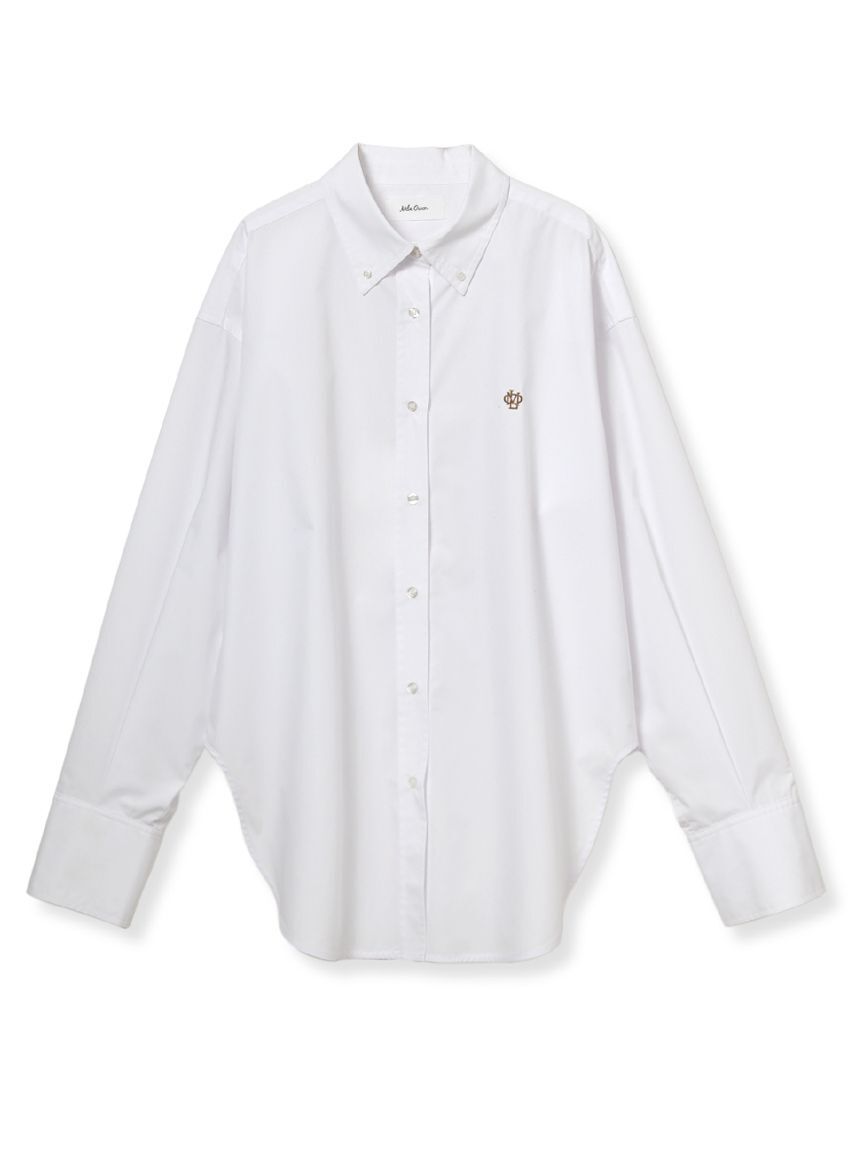 Mila Owen「カーブヘム釦ダウンオーバーシャツ」|シャツ・ブラウス|WHT