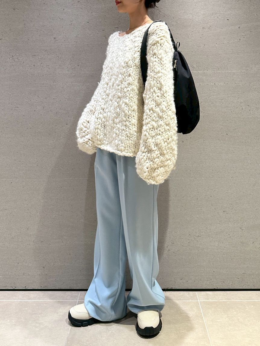 emmi atelier「emmiジャガードゴムタックパンツ」|チノ|LBLU