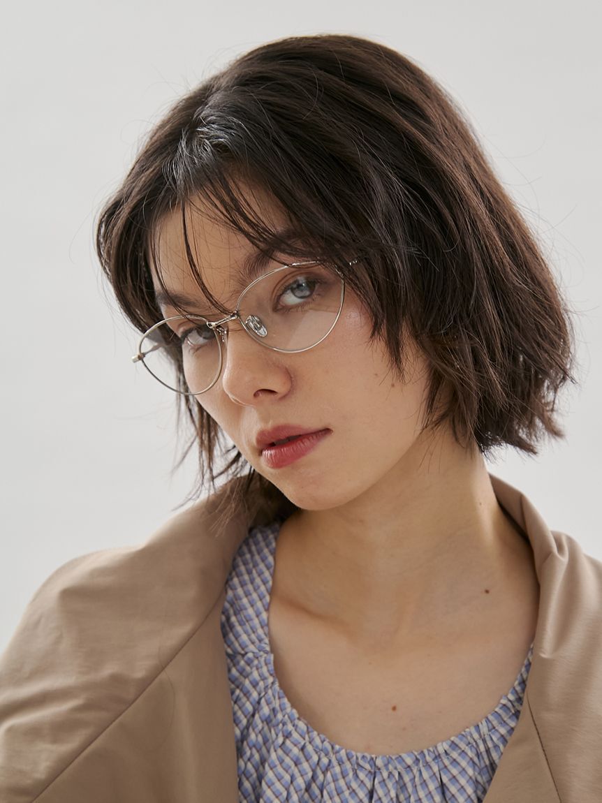 emmi atelier「キャットアイメタルフレームメガネ」|メガネ|SLV