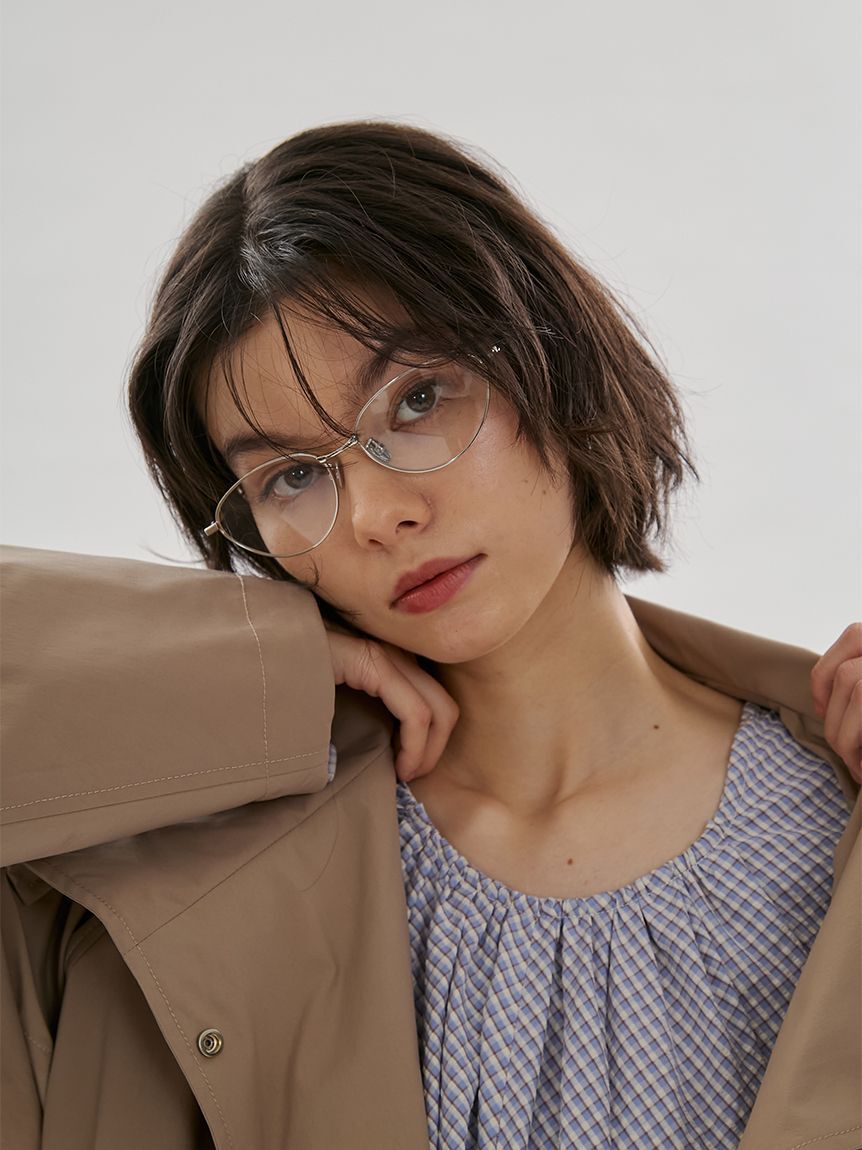 emmi atelier「キャットアイメタルフレームメガネ」|メガネ|