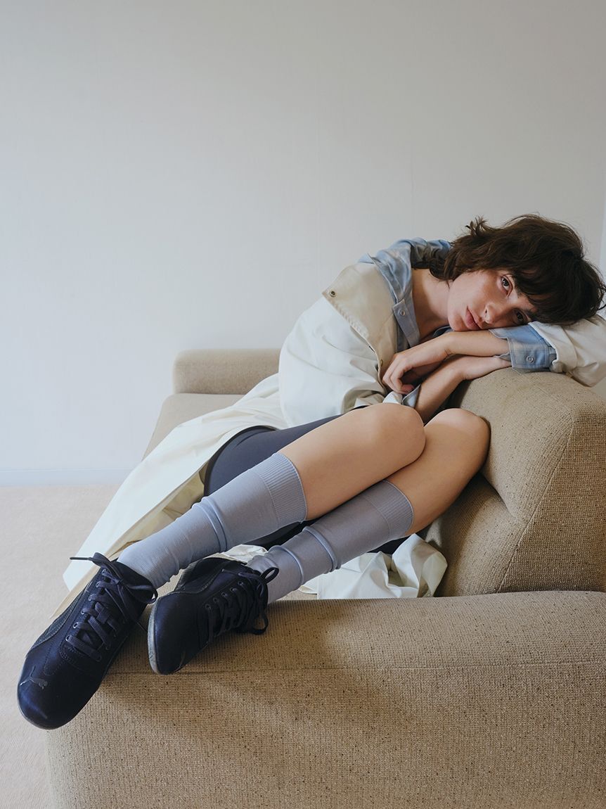 emmi atelier「シアーハイソックス」|ソックス|