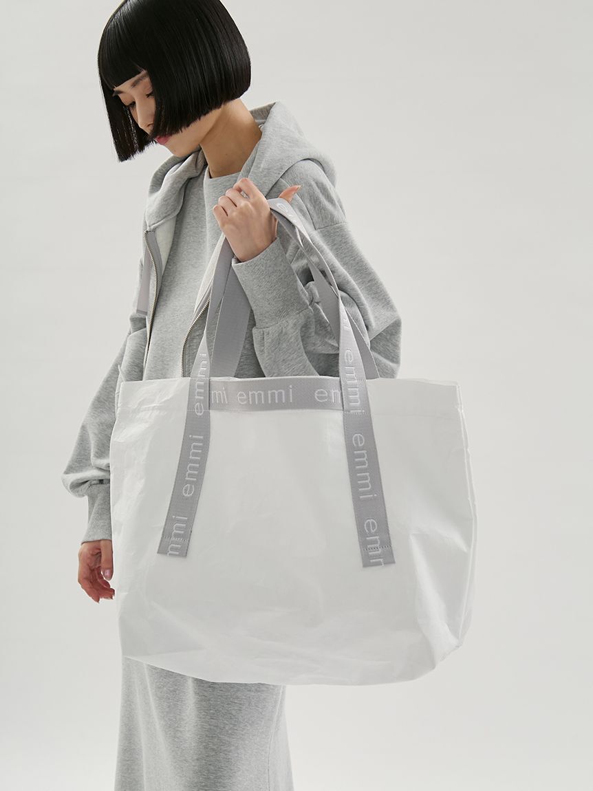 emmi atelier「【ONLINE限定】撥水emmiロゴビックトートバッグ」|トートバッグ|
