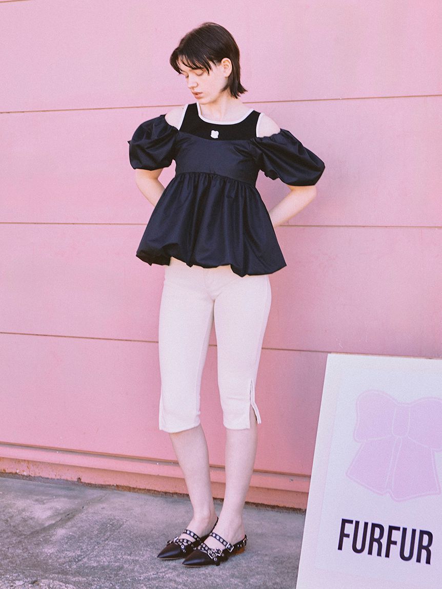 FURFUR「クロスストラップアイレットシューズ」|サンダル|