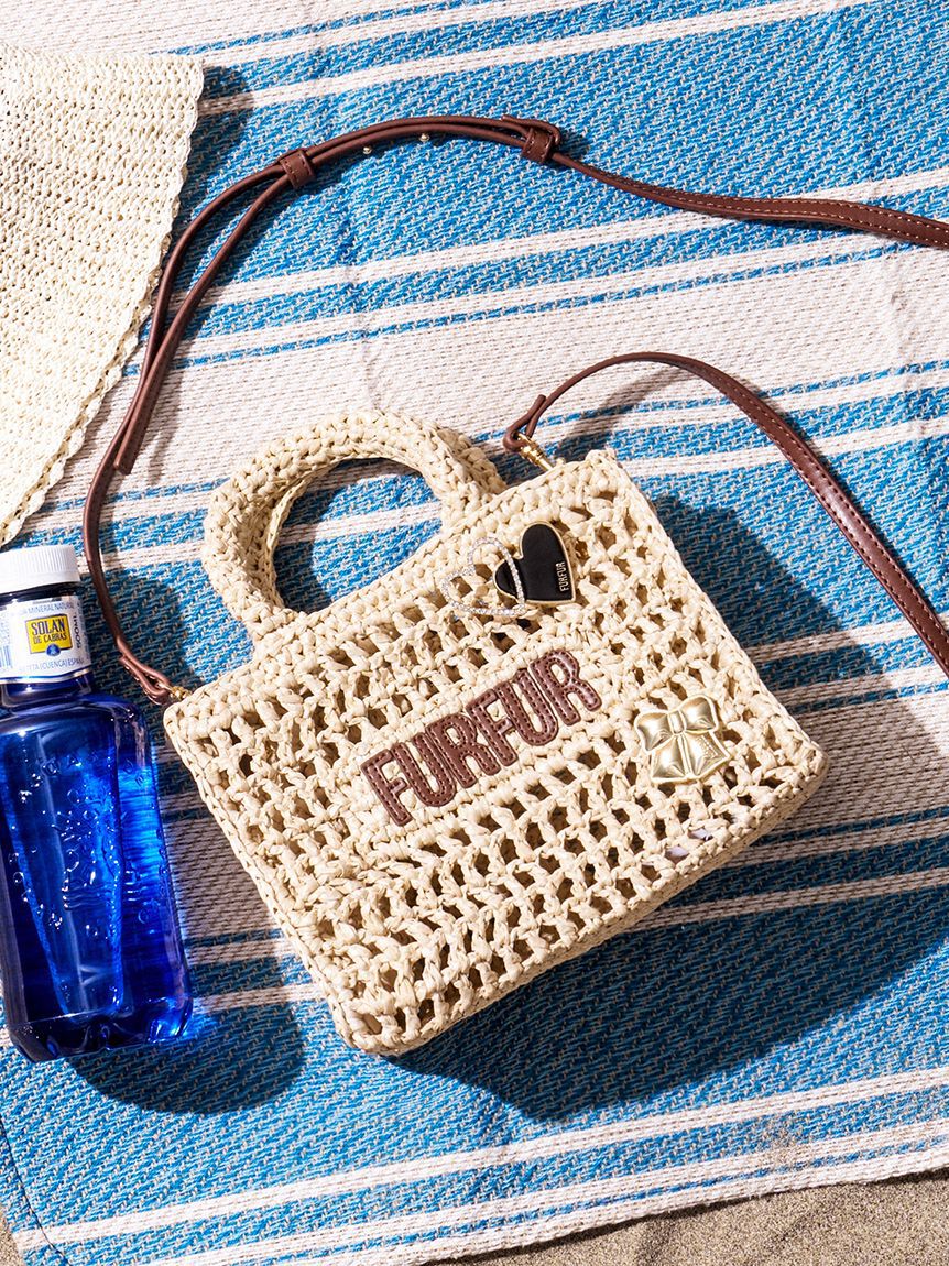 FURFUR「【限定カラー】ラフィアロゴトートバッグ」|トートバッグ|