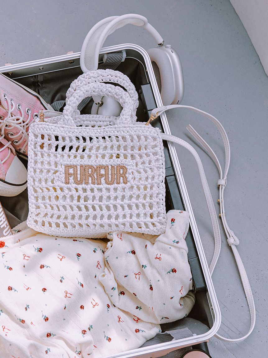 FURFUR「【限定カラー】ラフィアロゴトートバッグ」|トートバッグ|