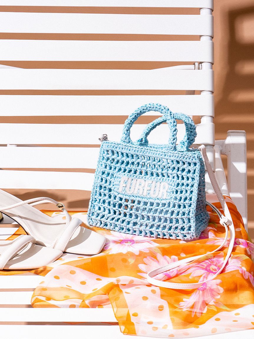 FURFUR「【限定カラー】ラフィアロゴトートバッグ」|トートバッグ|