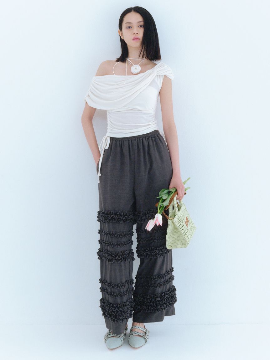 FURFUR「【限定カラー】ラフィアロゴトートバッグ」|トートバッグ|