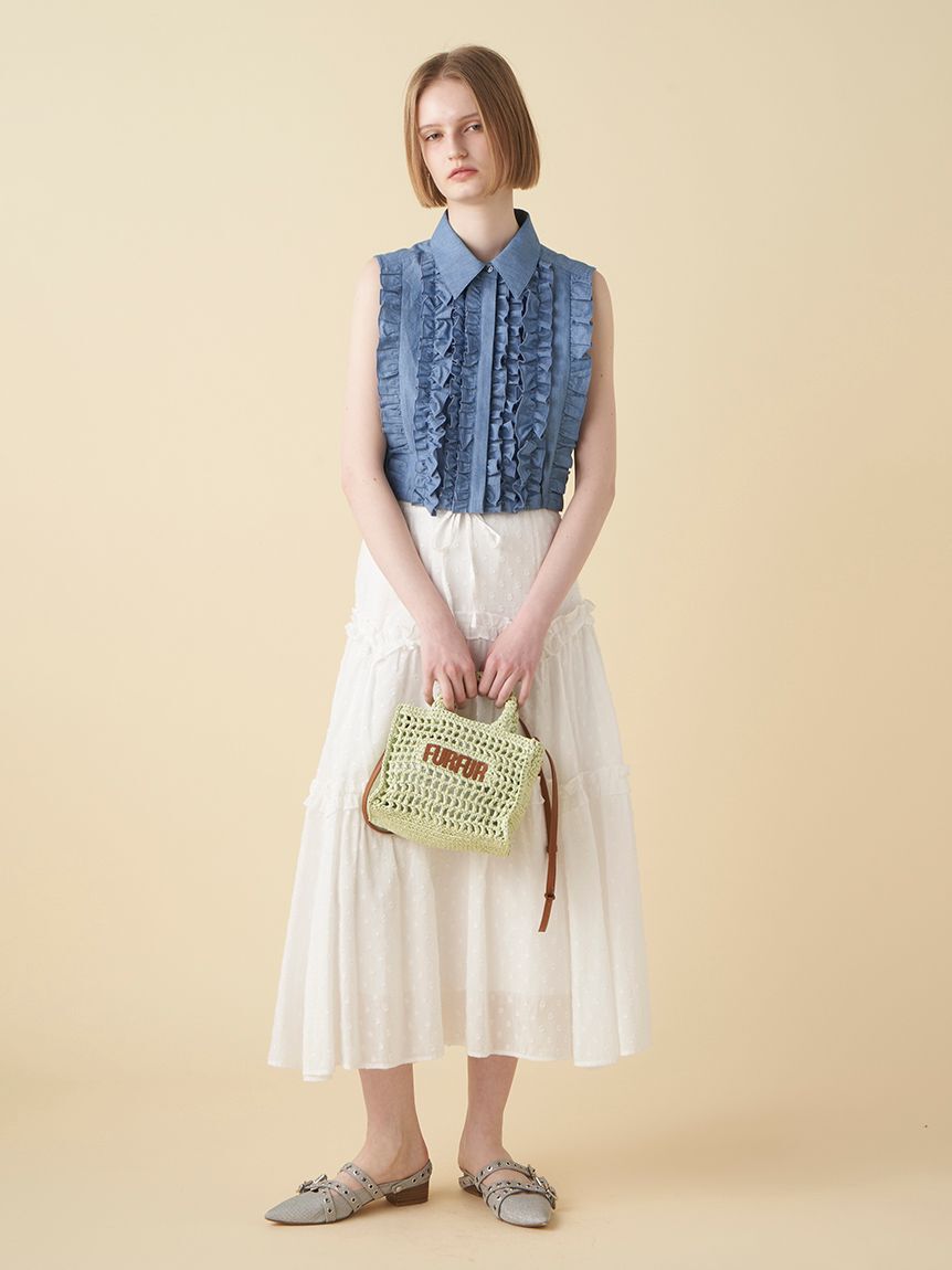 FURFUR「【限定カラー】ラフィアロゴトートバッグ」|トートバッグ|