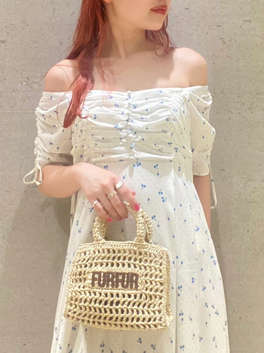 FURFUR「【限定カラー】ラフィアロゴトートバッグ」|トートバッグ|