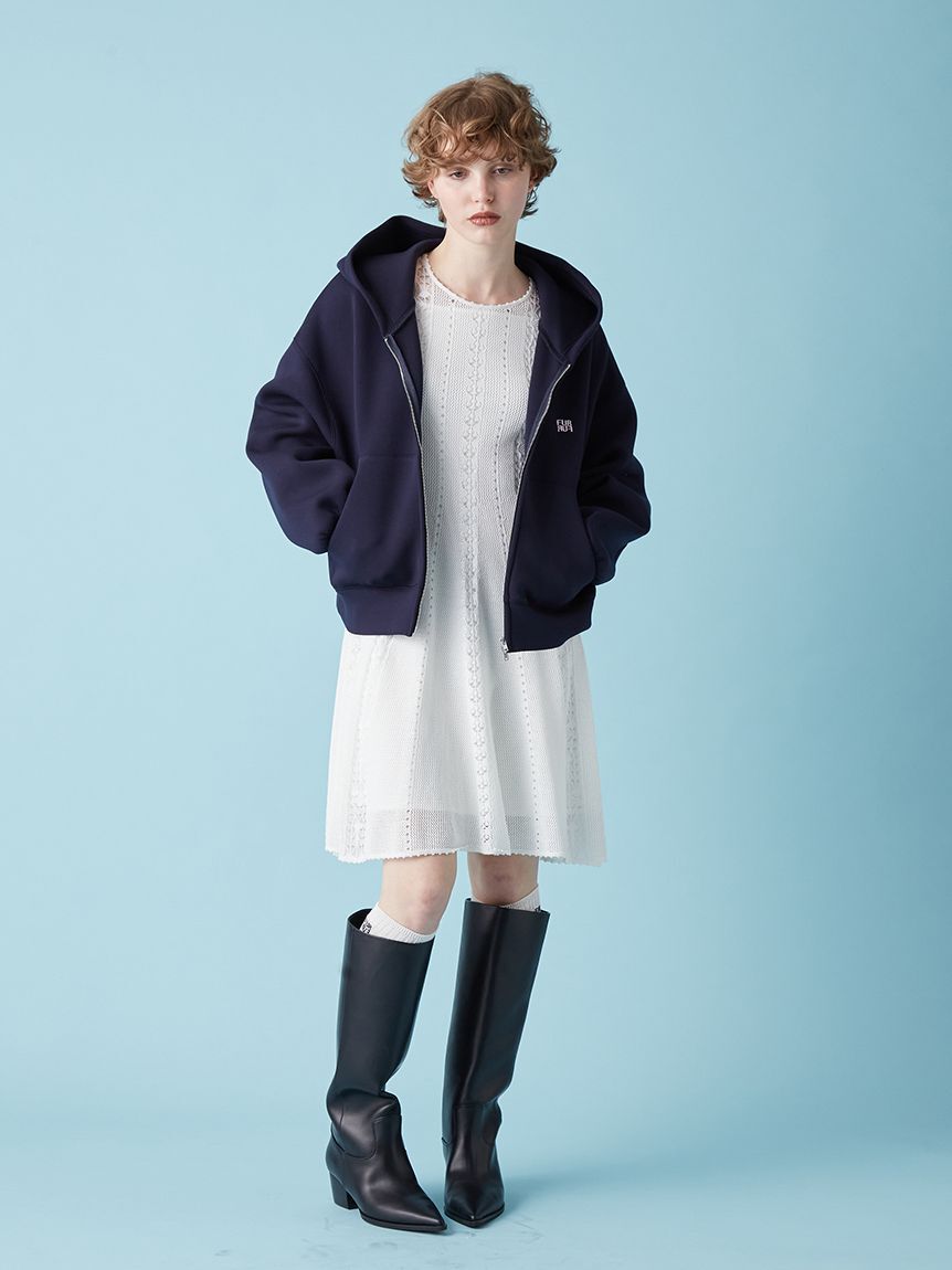 FURFUR「【WEB・一部店舗限定カラー】ロゴ刺繍ジップアップフーディー」|パーカー|