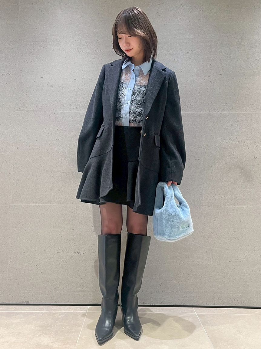 FURFUR「立体フラワーレースブラウス」|シャツ・ブラウス|