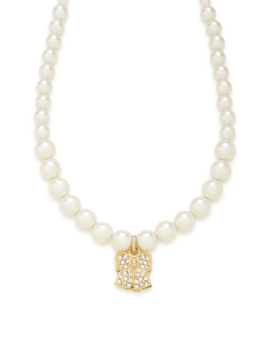 FURFUR「リボンモチーフパールネックレス」|ネックレス|