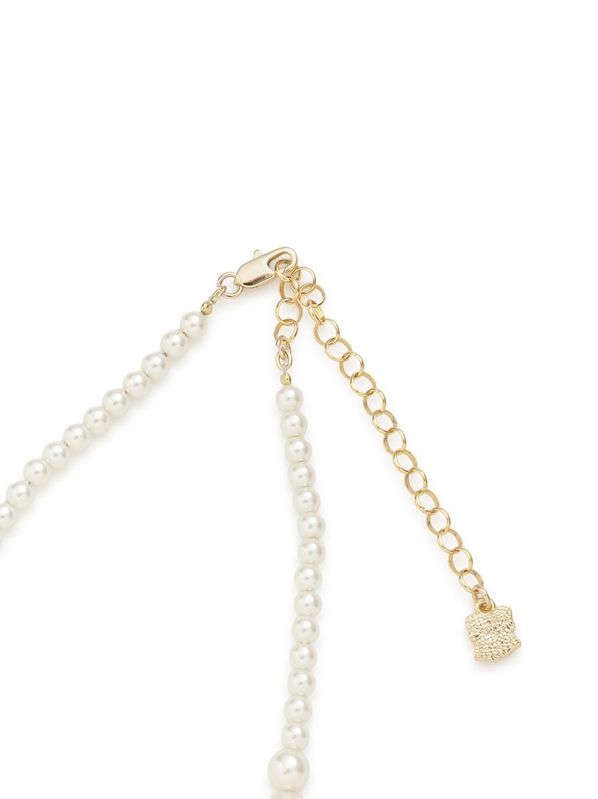 FURFUR「リボンモチーフパールネックレス」|ネックレス|