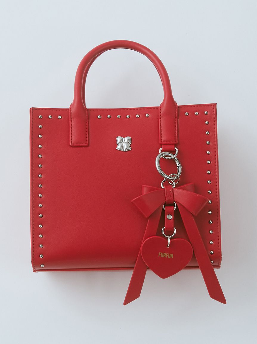 FURFUR「【限定カラー】リボンカシメバッグチャーム」|キーケース|