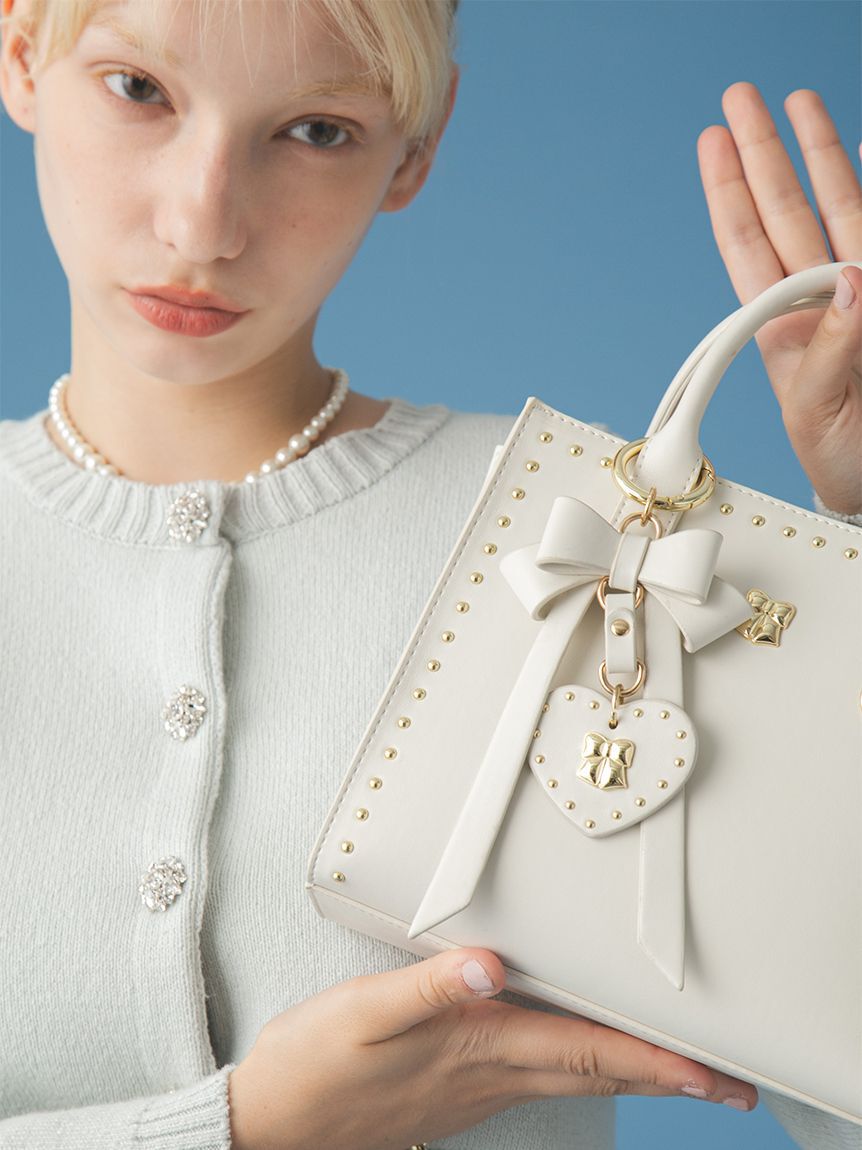 FURFUR「【限定カラー】リボンカシメバッグチャーム」|キーケース|